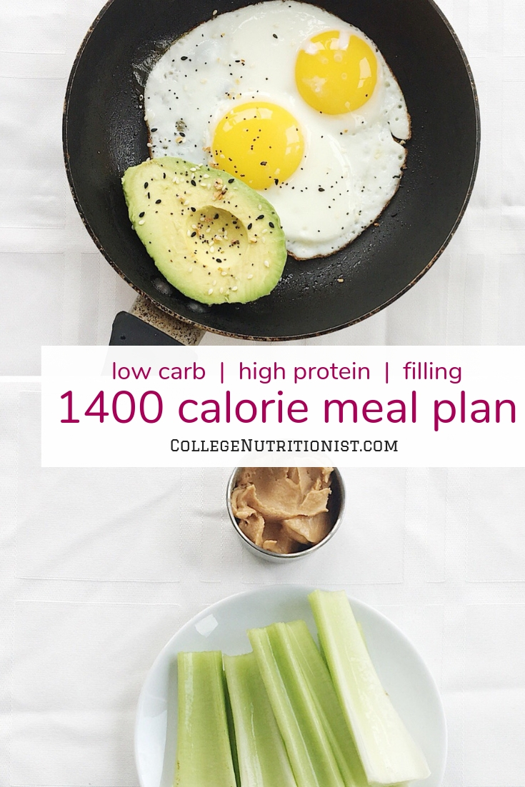 1400 Calorie Low Carb, High Protein Meal Plan with Mac & Cheese and Grapes