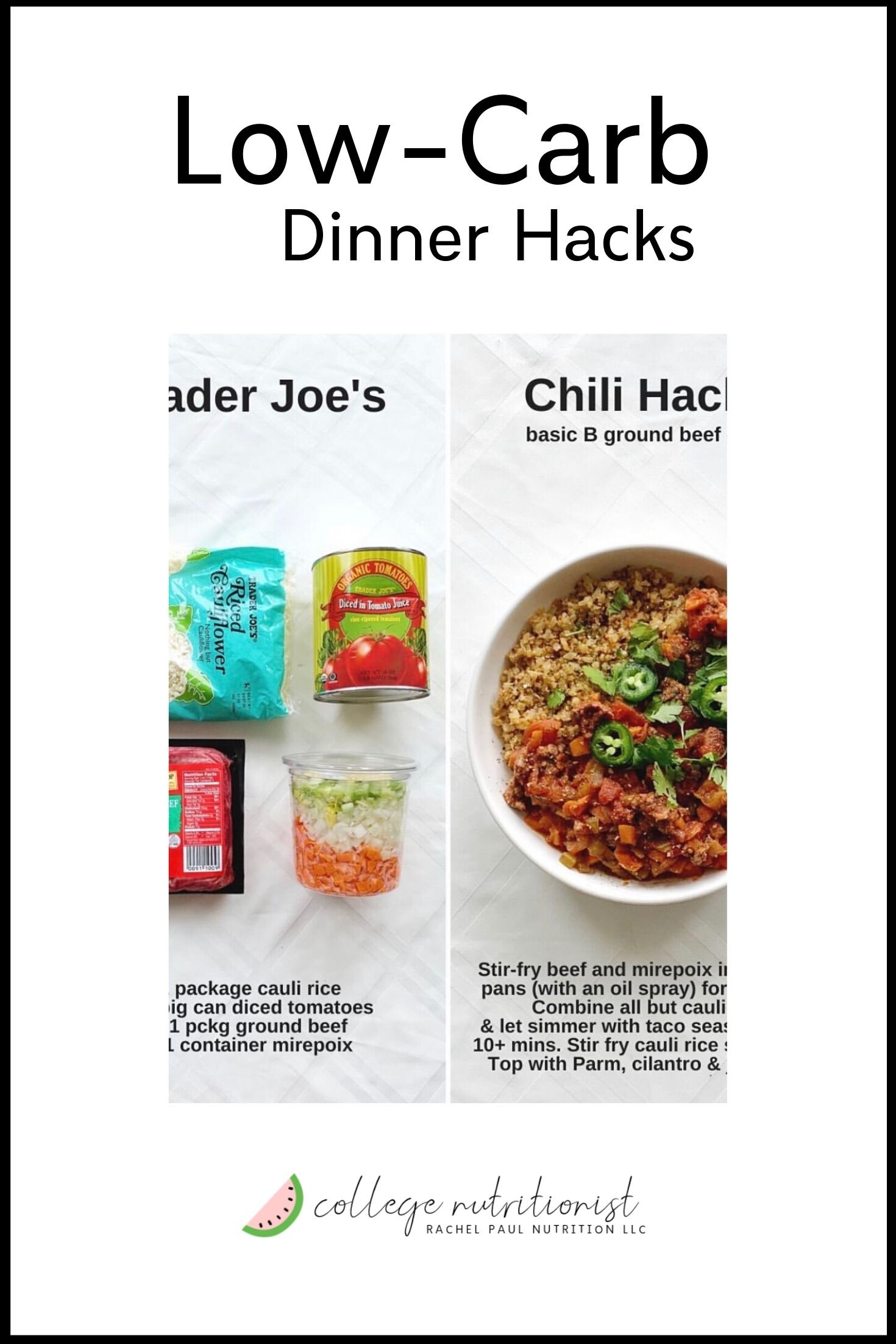 Trader Joe's Low-Carb Dinner Hacks