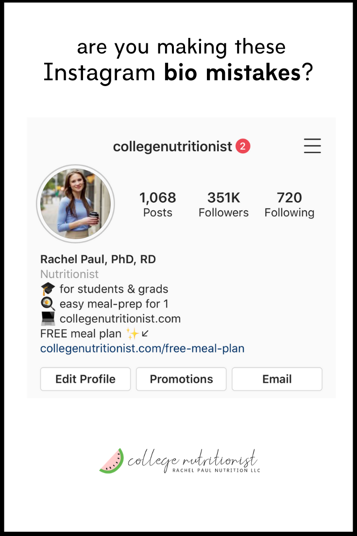 Don't Make These Instagram BIO Mistakes