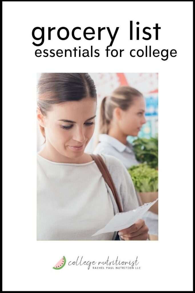 Essential Grocery List for College Students